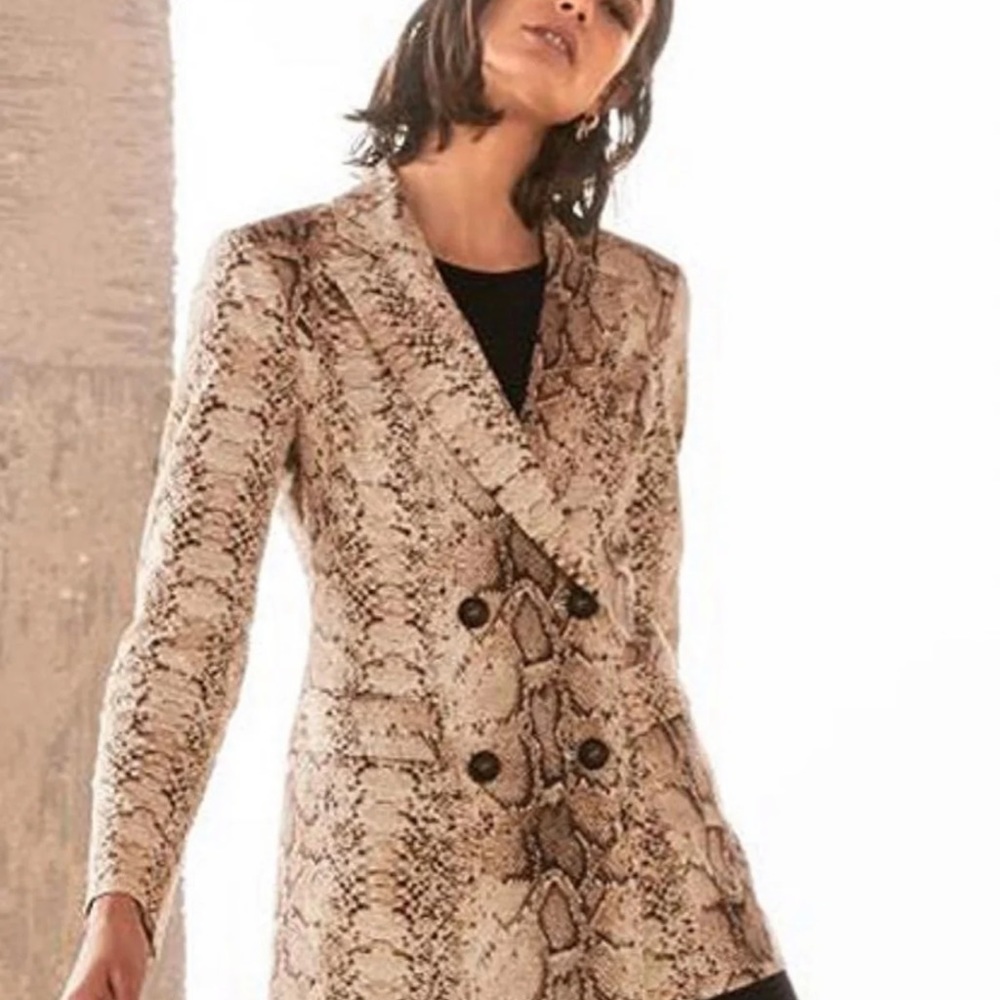 Snakeskin blazer